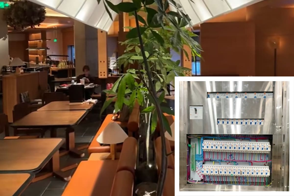 餐廳空間及三相配電箱