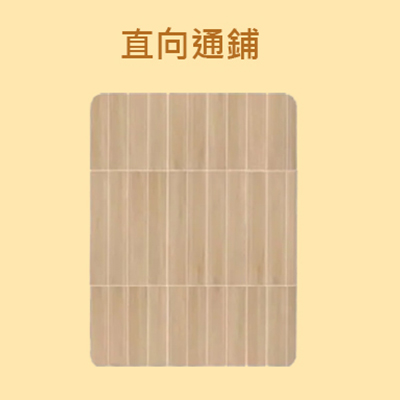 木紋磚直向通鋪(正向鋪法)排列示範圖